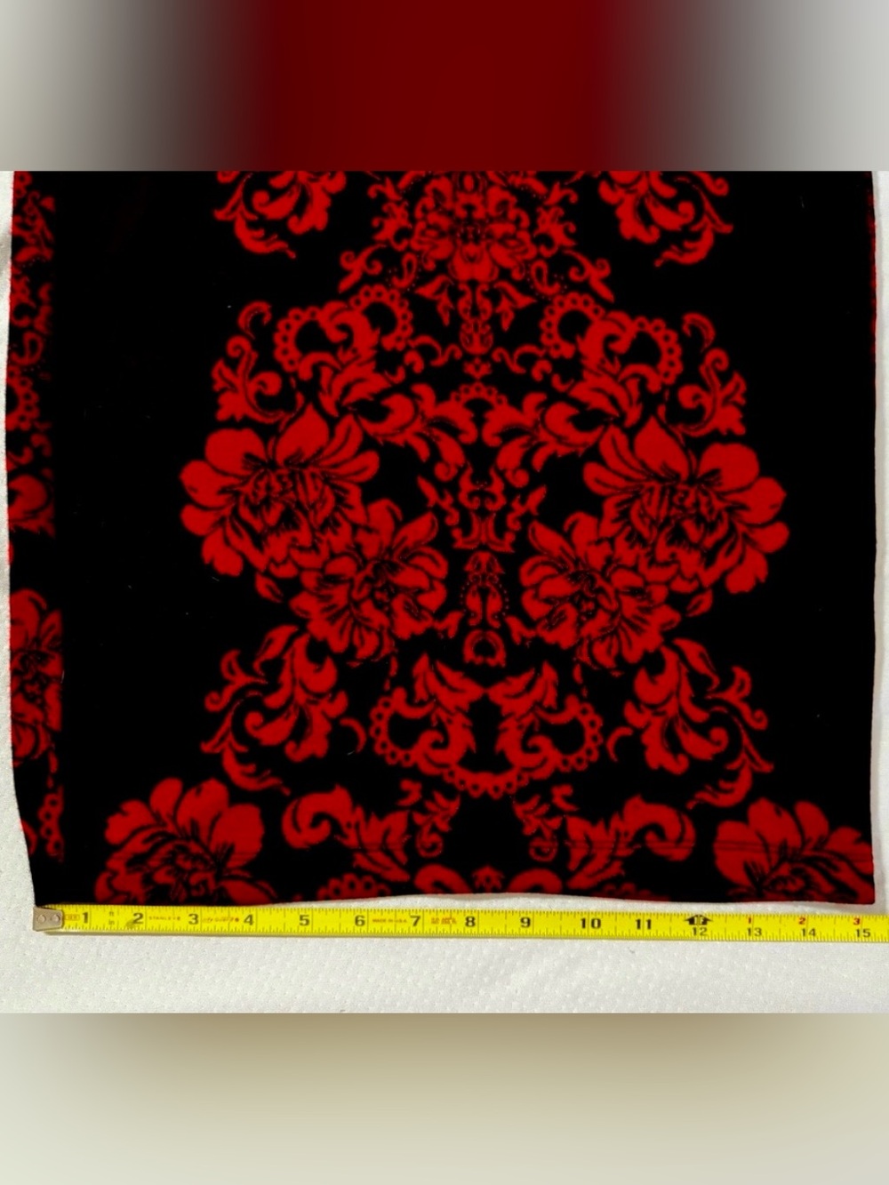 VENUS Colorblock Floral Damask Sheath Bodycon Dress Red Black - Size Small - Picture 11 of 13